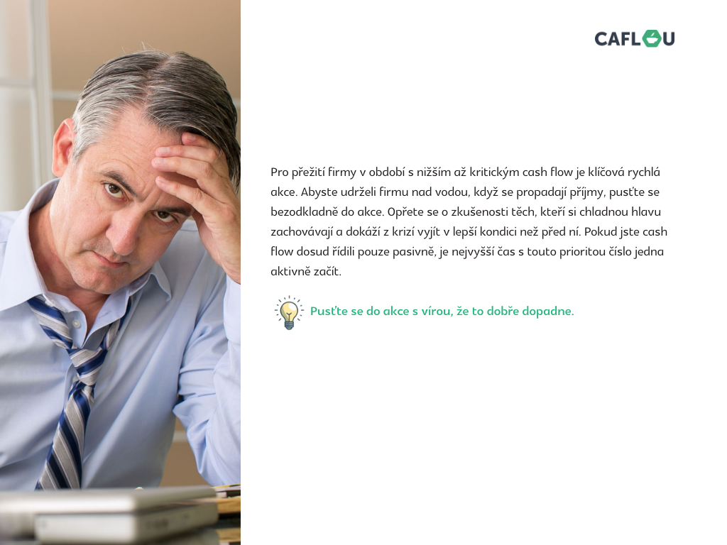 Akční plán, jak ustát cash flow v krizi